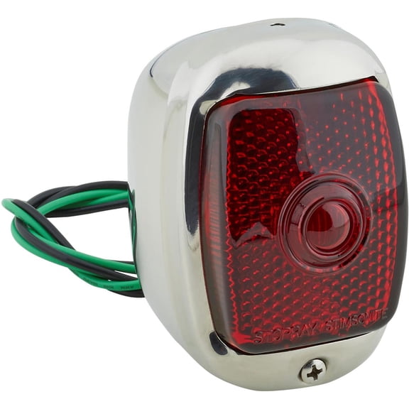 1937-1938 Stardard Chevy Stainless Steel Red Tail Light Assembly, Left