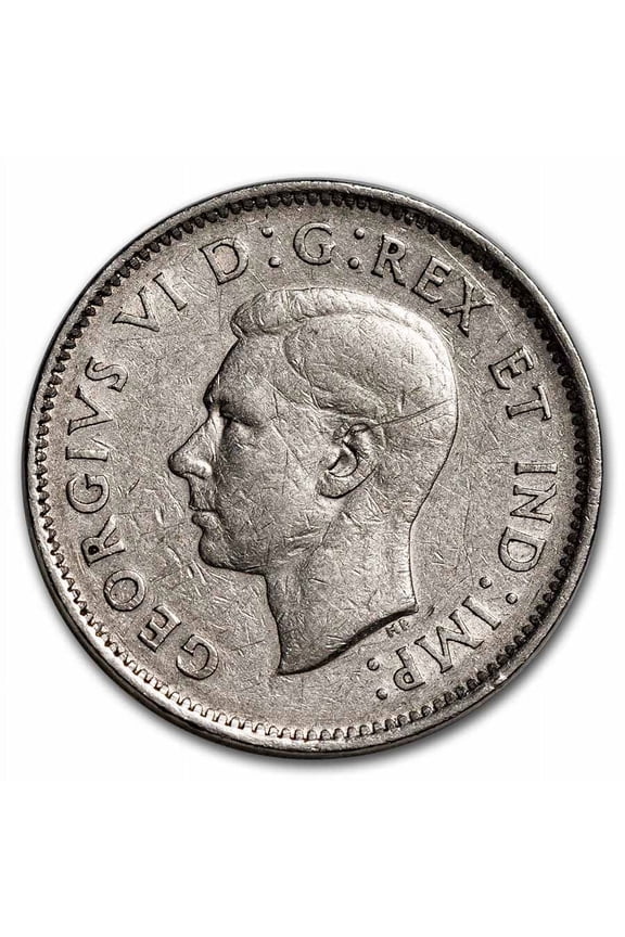 1937-1952 Canada 5 Cents George VI Avg Circ