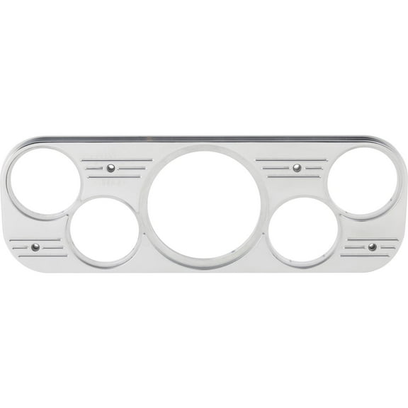 1937-38 Chevy Car 5 Gauge Dash Panel, Polished