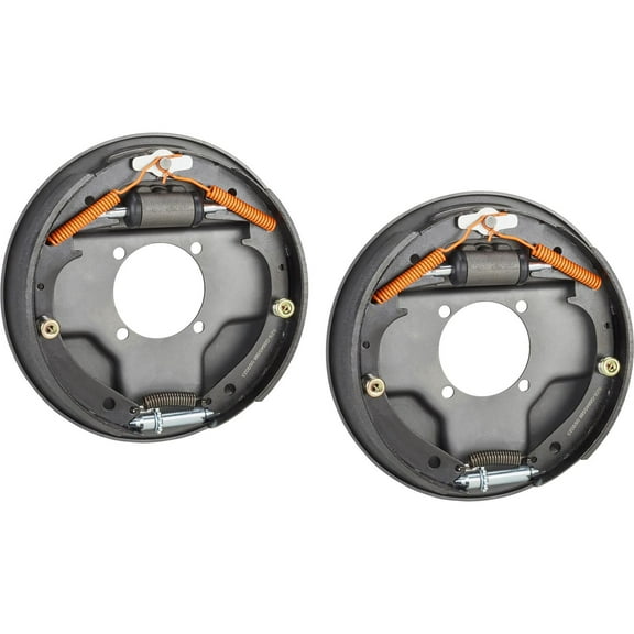 1937-48 Ford Juice Drum Brake Kit: 12-Inch Self-Energizing, Vintage 1940 Backing Plate, Fits Ford Cars & Trucks, Complete with Hardware, Compatible with Model A & B