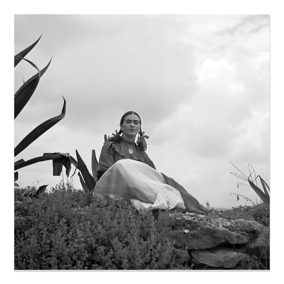 1937 Frida Kahlo Photo Print - 12x12 Inch Vintage Photo of Frida Kahlo for Vogue Magazine Senoras of Mexico - Frida Kahlo Wall Art Poster