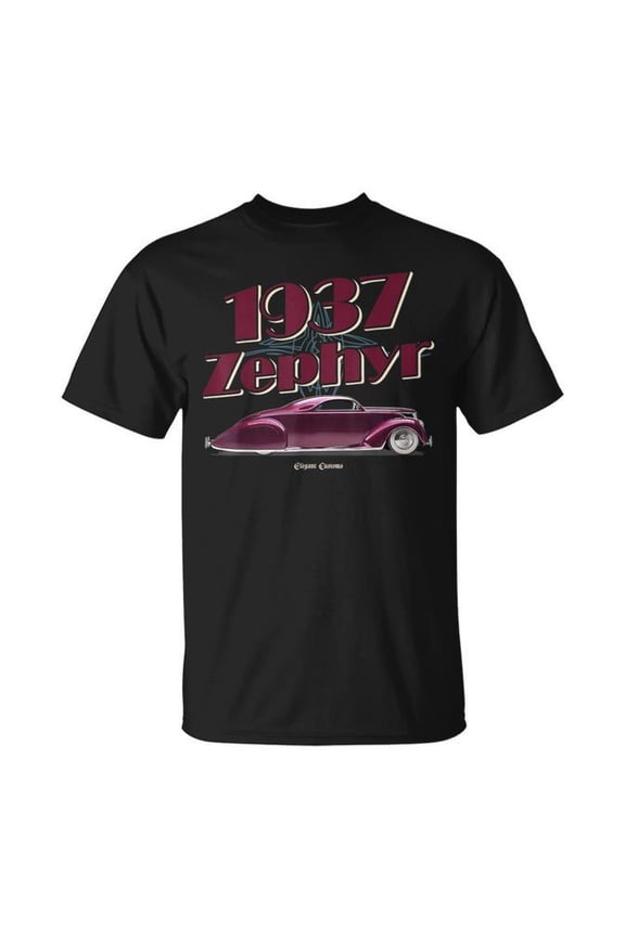 1937 Zephyr Low Rider Kustom Lead Sled Hot Rod Muscle Car T-Shirt Size S-5XL