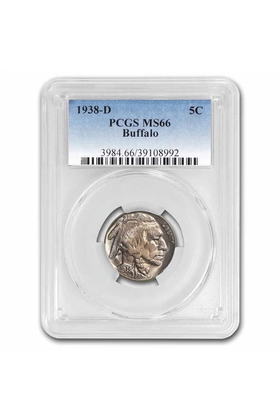 1938-D Buffalo Nickel MS-66 PCGS