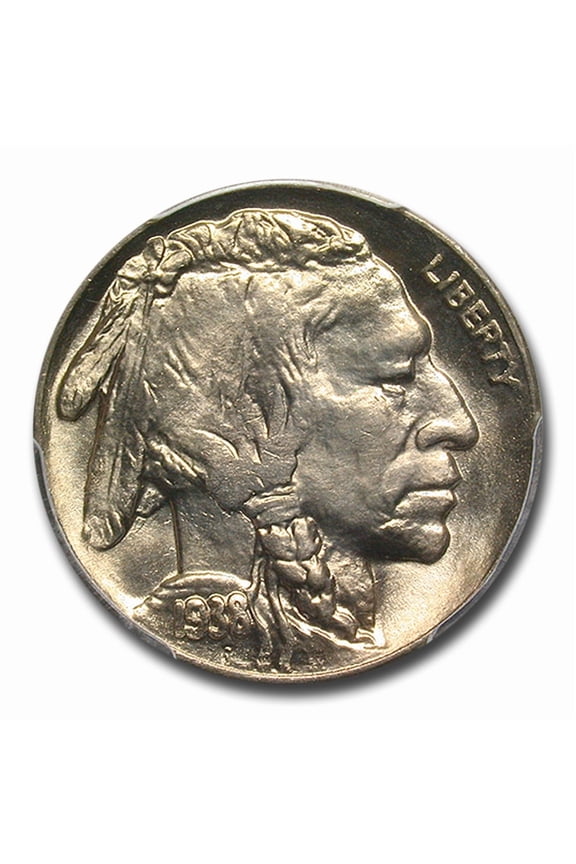 1938-D/D Buffalo Nickel MS-66 PCGS