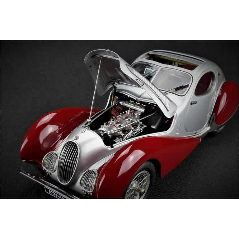 1938 Talbot Lago Coupe Type 150 SS Teardrop Silver Red by