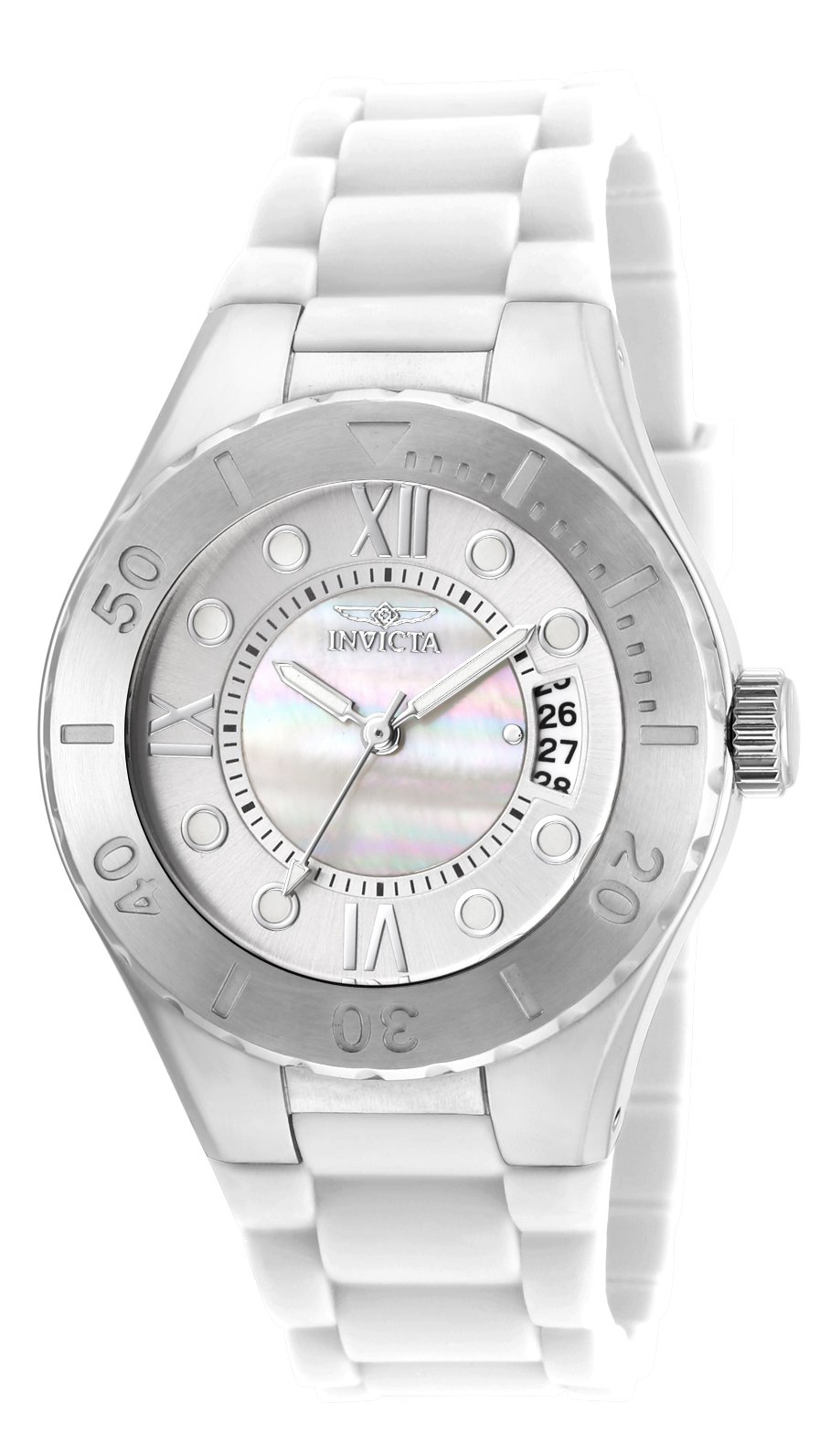 19389 Women's 'Angel' Quartz Stainless Steel and Silicone Casual Watch ...