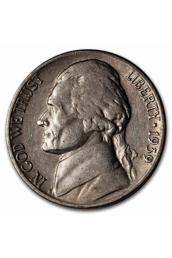 1939-D Jefferson Nickel Avg Circ