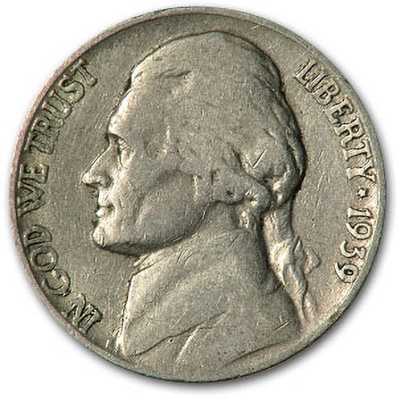 1939 Jefferson Nickel Doubled Die Reverse VG