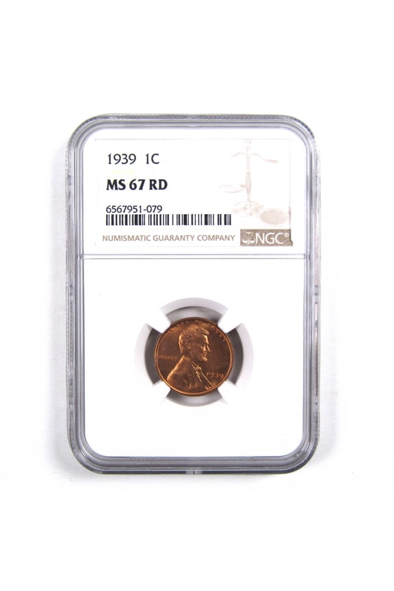 1939 Lincoln Wheat Cent MS 67 RD NGC Penny 1c Uncirculated SKU:I3133