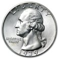 thumbnail image 1 of 1939 Washington Quarter BU, 1 of 2
