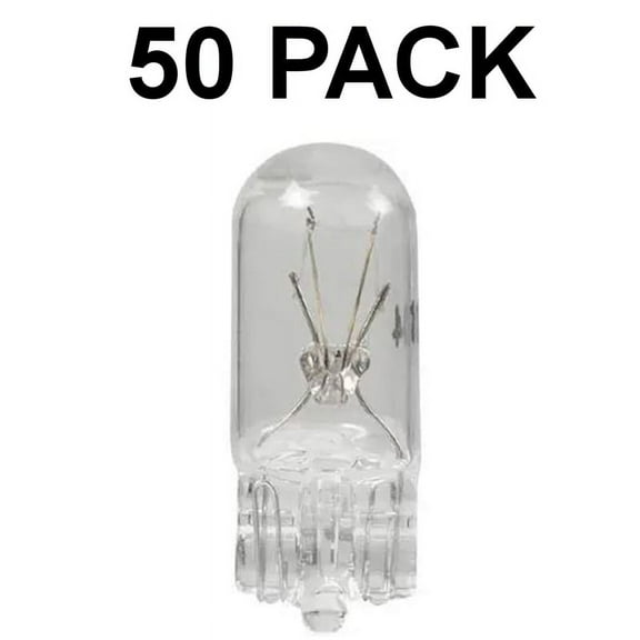 194 .27A 14V Low Voltage T-3 1/4 Mini Wedge Base Miniature Bulb (Pack of 50)