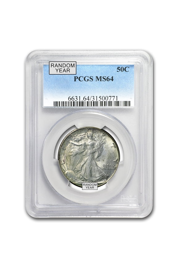 1940-1947 Walking Liberty Half-Dollar MS-64 PCGS (Random)
