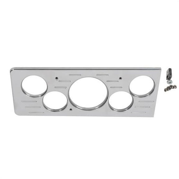 1940 Chevy Car 5 Gauge Dash Panel, Polished