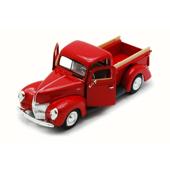 1940 Ford Pick Up truck, Red - Motor Max 73234 - 1/24 Scale Diecast Model Toy Car