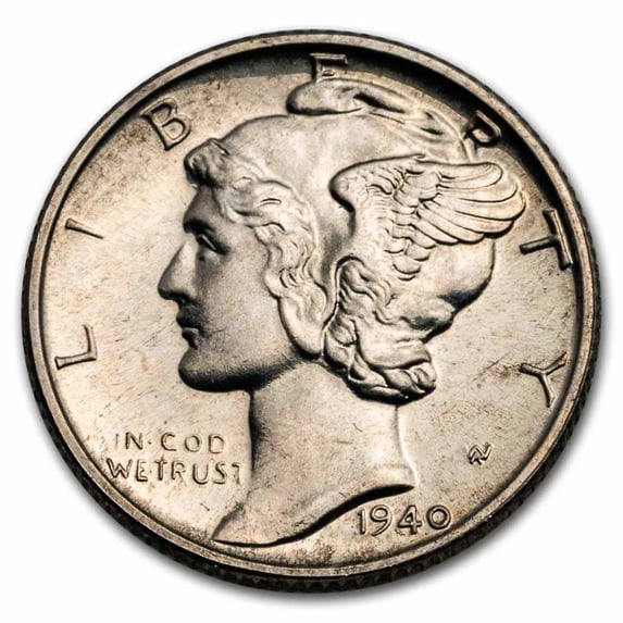 1940 Mercury Dime Proof