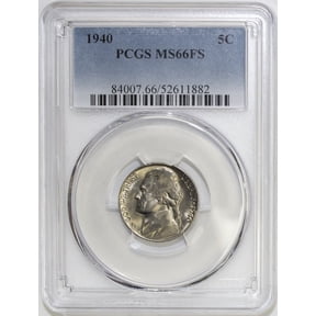 1940-P Jefferson Nickel PCGS MS66FS Full Steps - Graded Coin