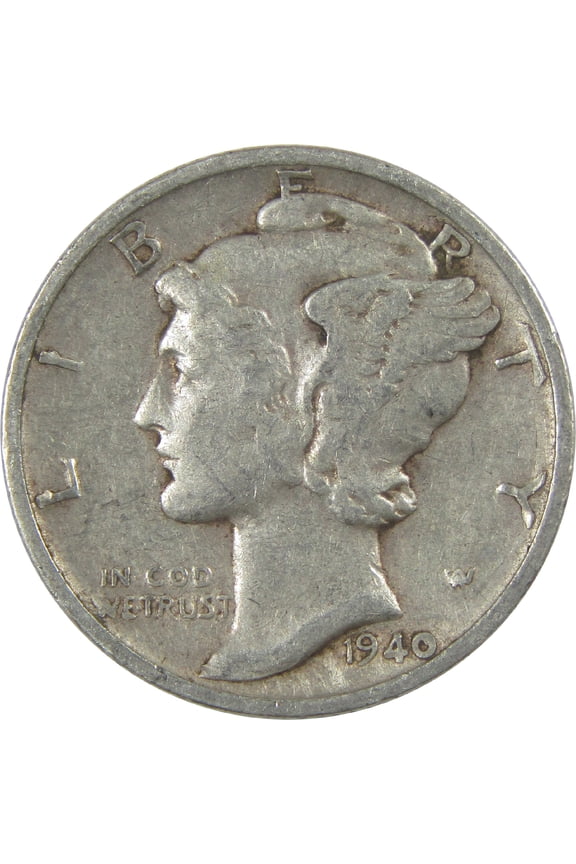 1940 S Mercury Dime XF EF Extremely Fine Silver 10c Coin