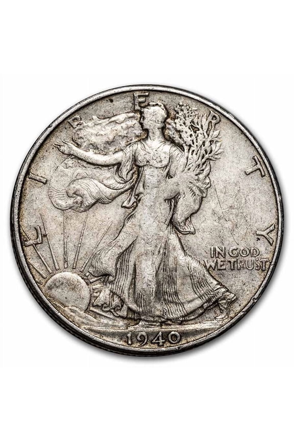 1940-S Walking Liberty Half Dollar XF