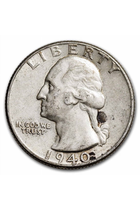 1940 Washington Quarter AU
