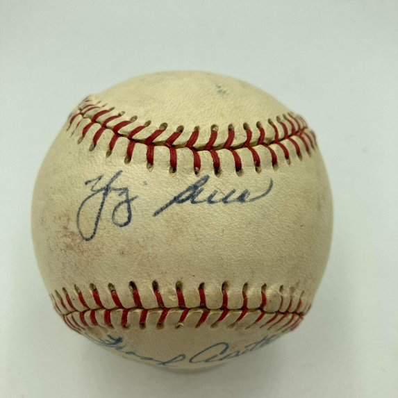 1940's Yogi Berra Phil Rizzuto Signed Baseball PSA DNA COA