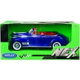 thumbnail image 1 of 1941 Chevrolet Special Deluxe Convertible Blue Metallic with Red Interior "NEX Models" 1/24 Diecast Model Car by Welly, 1 of 3