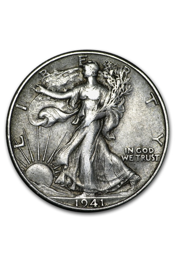 1941-D Walking Liberty Half Dollar XF