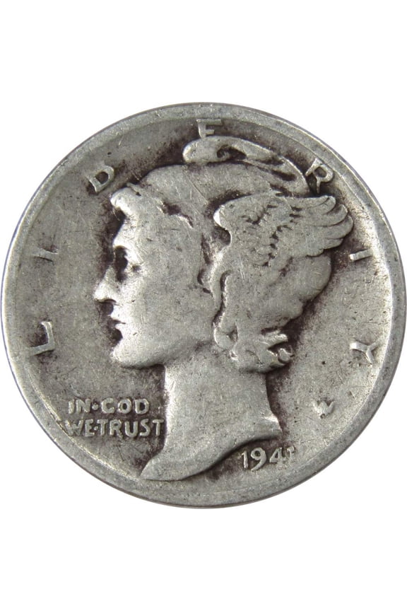 1941 S Mercury Dime G Good 90% Silver 10c US Coin Collectible