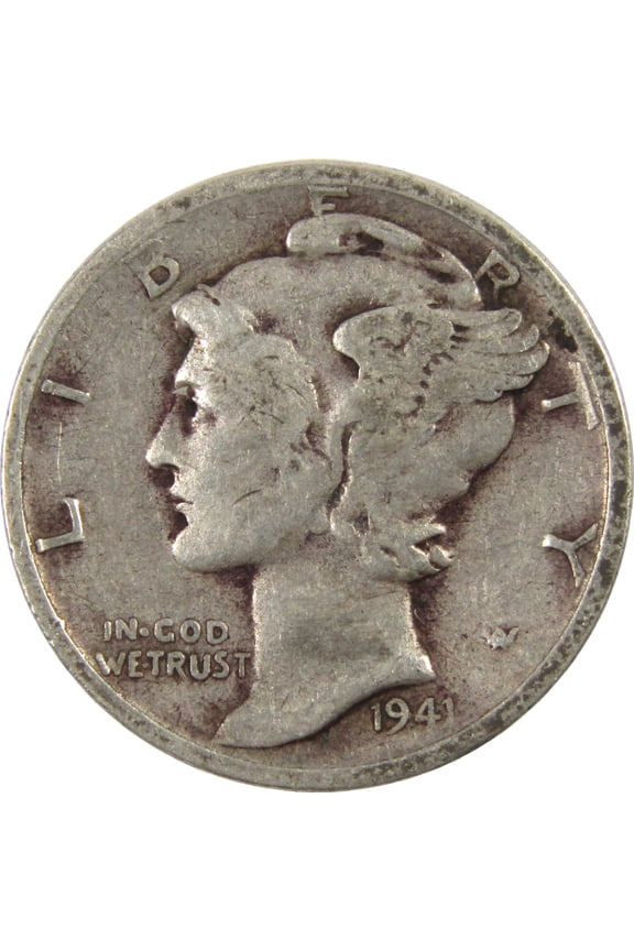 1941 S Mercury Dime VG Very Good Silver 10c Coin