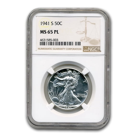 1941-S Walking Liberty Half Dollar MS-65 NGC (PL)