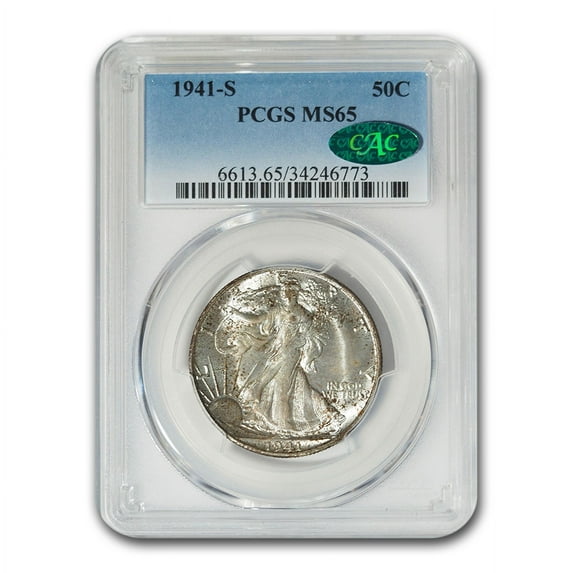 1941-S Walking Liberty Half Dollar MS-65 PCGS CAC