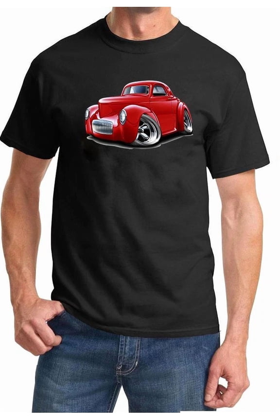 1941 Willys Hot Rod Full Color Tshirt NEW FREE SHIPPING