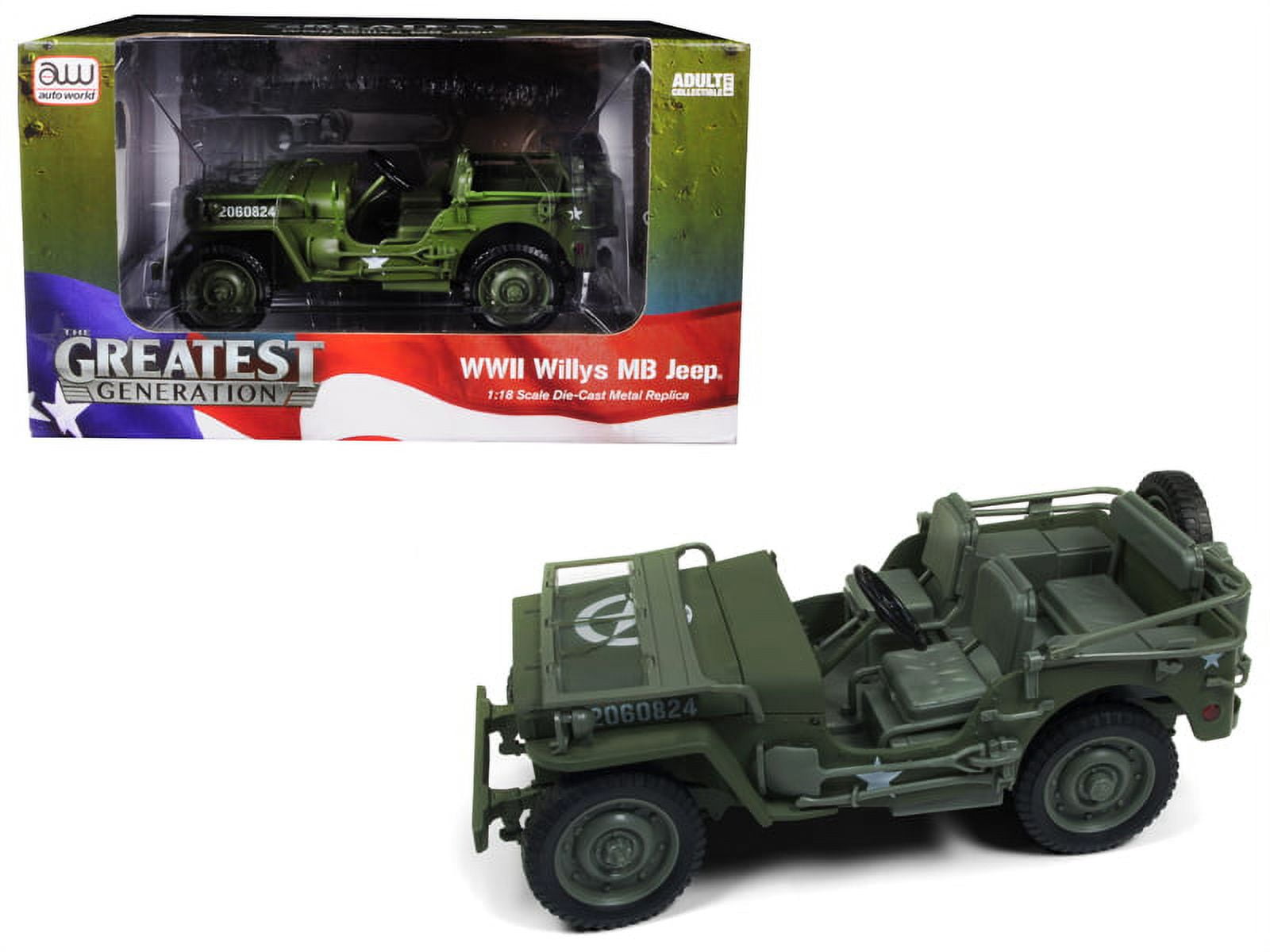 Amazon.com: NUOTIE 1/18 Scale Military Tactical Jeep Car