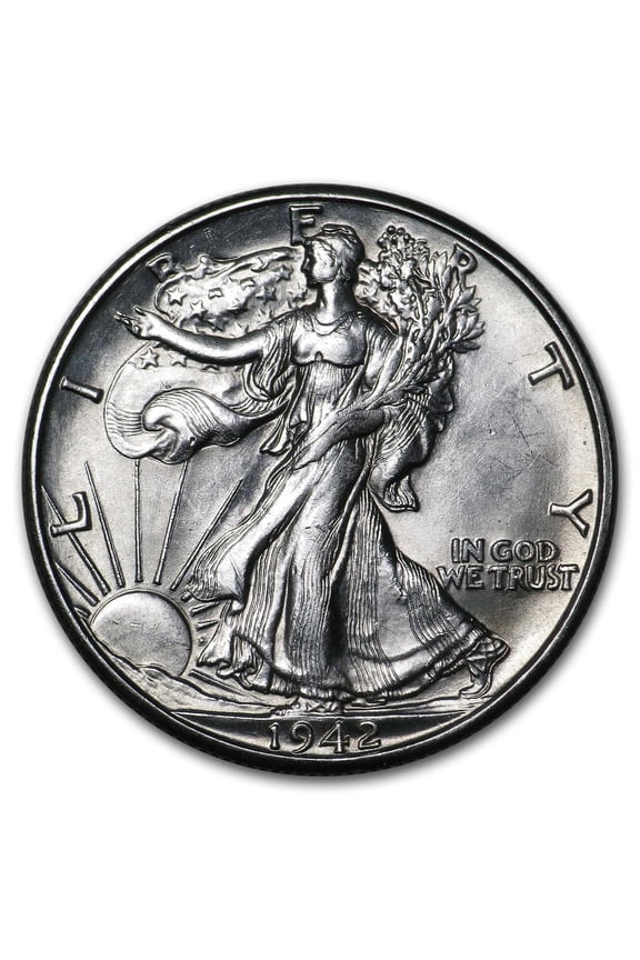 1942-D Walking Liberty Half Dollar AU