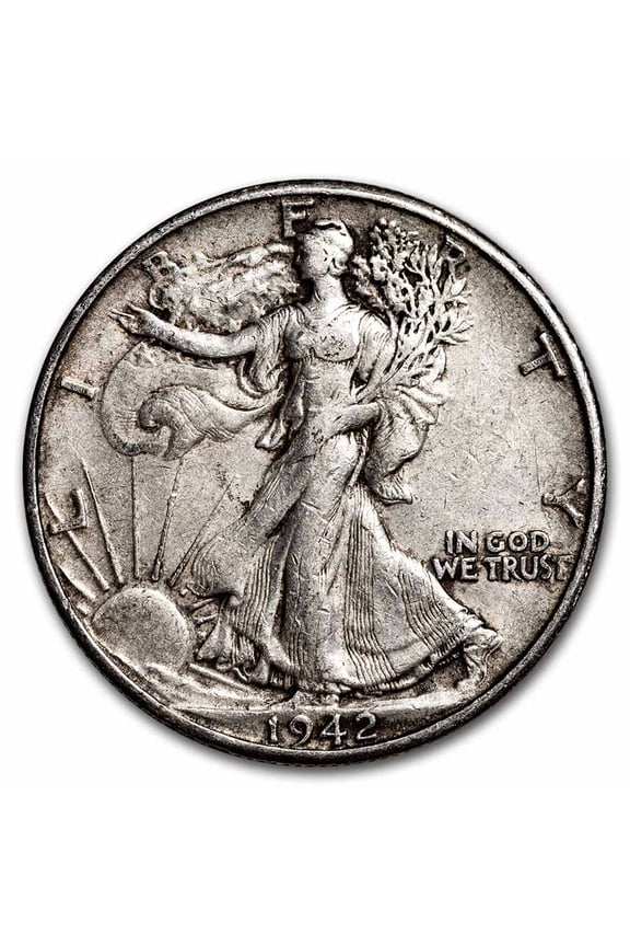 1942-D Walking Liberty Half Dollar XF
