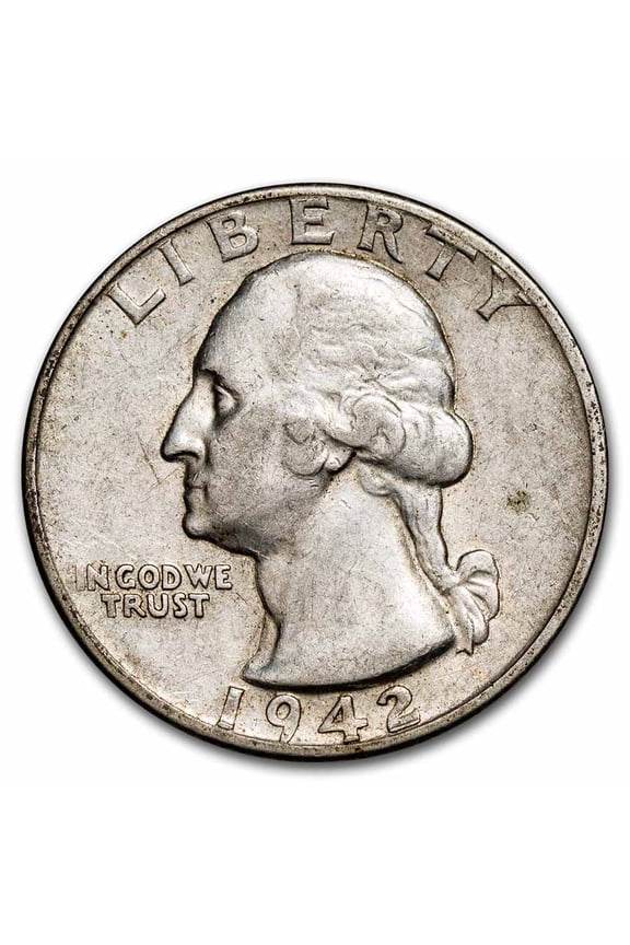 1942-D Washington Quarter XF