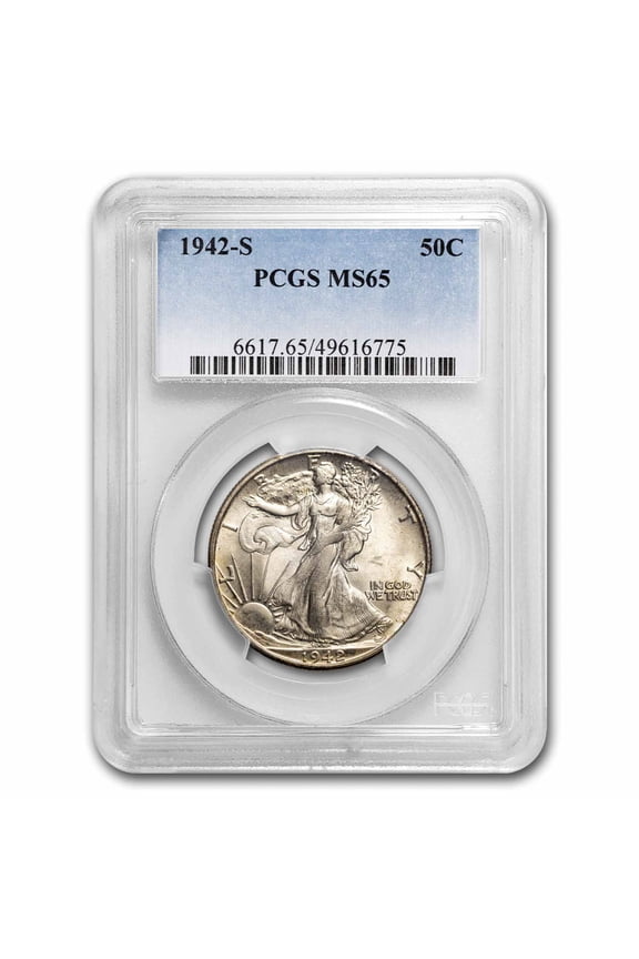 1942-S Walking Liberty Half Dollar MS-65 PCGS