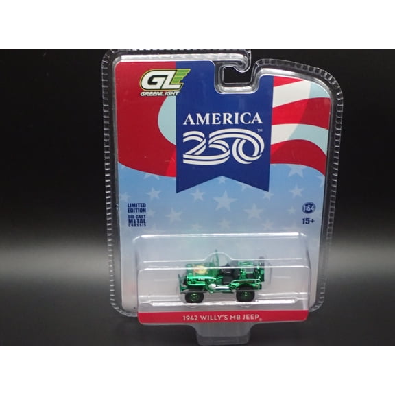 1942 WILLYS MB JEEP 2026 GREENLIGHT AMERICA 250 GREEN MACHINE CHASE