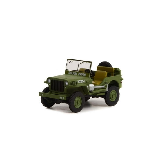 1942 Willys MB Jeep, Green - Greenlight 61020A/48 - 1/64 Scale Diecast Model Car