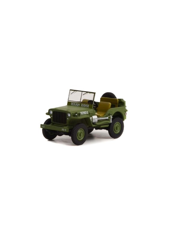 1942 Willys MB Jeep, Green - Greenlight 61020A/48 - 1/64 Scale Diecast Model Car