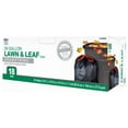 thumbnail image 1 of 1942878 Lawn & Leaf Drawstring Trash Bags, Black, 39 Gallons, 18-Ct. - Quantity 6, 1 of 1