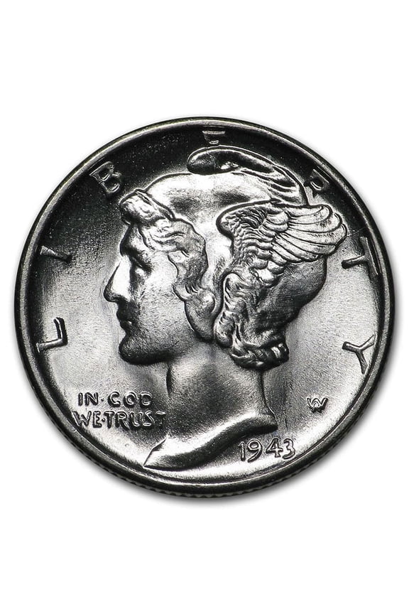 1943 Mercury Dime BU