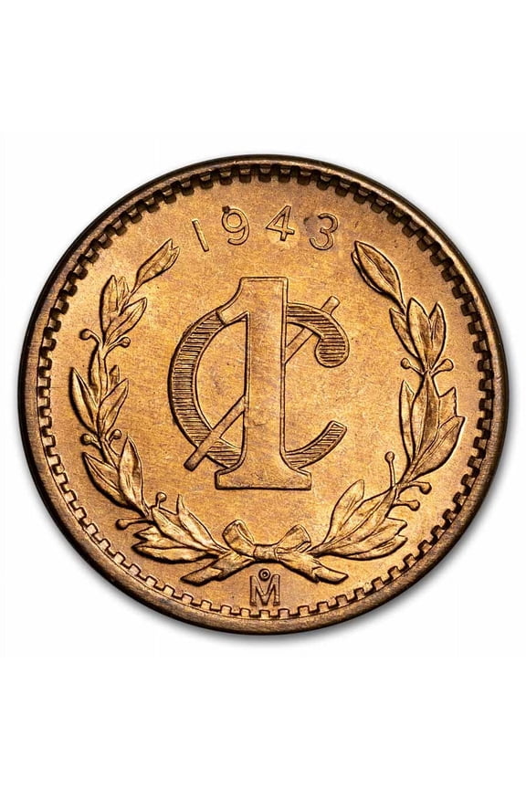 1943 Mexico Bronze 1 Centavo BU