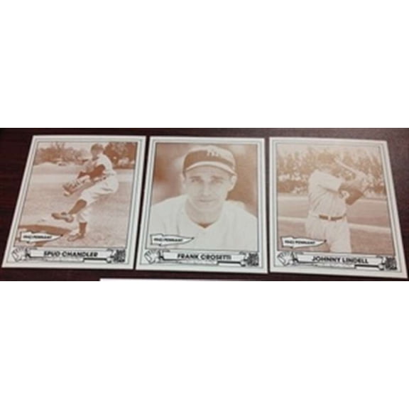 1943 Play Ball 1983 TCMA New York Yankees Team Set 3 Cards NM-MT