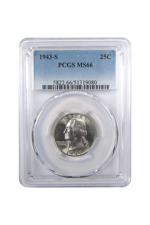 1943 S Washington Quarter MS 66 PCGS Silver Uncirculated SKU:I17908