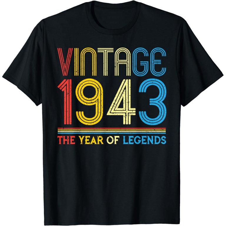 1943. Vintage 1943 Birthday Gifts for Legends Born Made 1943