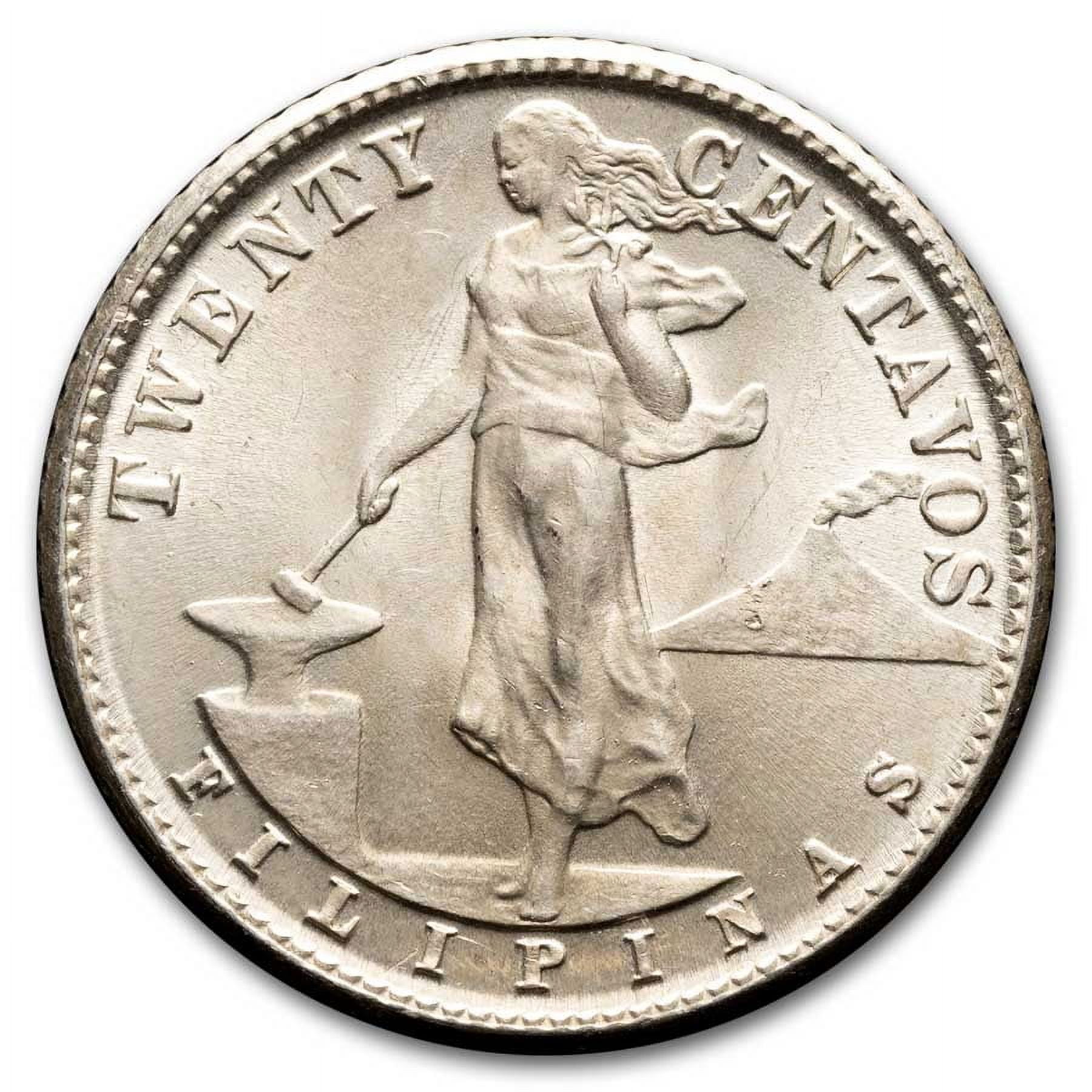 1944-1945-D Philippines 20 Centavos AU/BU (Random Dates)