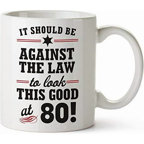 1944 80th Birthday Gifts Men Women |Funny 80 th Party Supplies Decorations Ideas | Eighty Year Old Bday Coffee Mug | 80 Years Gag Office Cups Presents Mens，11oz