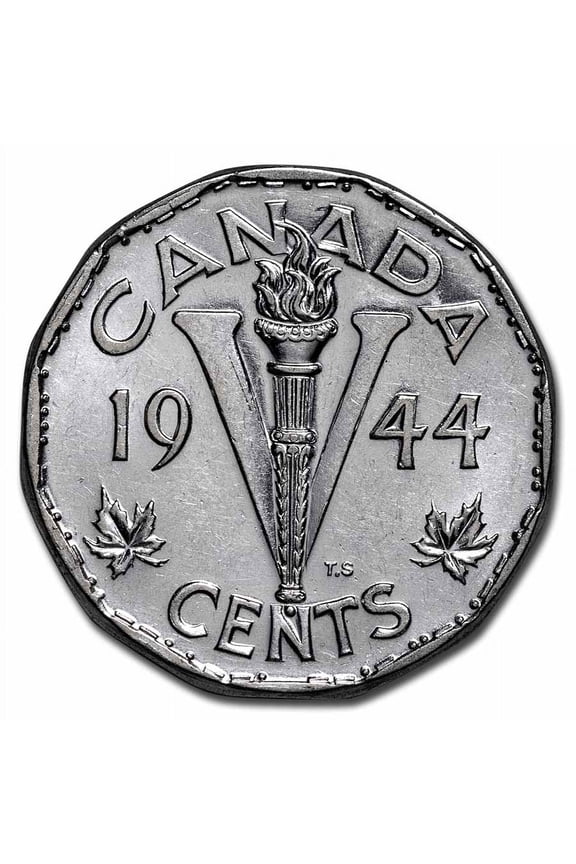 1944 Canada Steel "Victory" 5 Cents AU