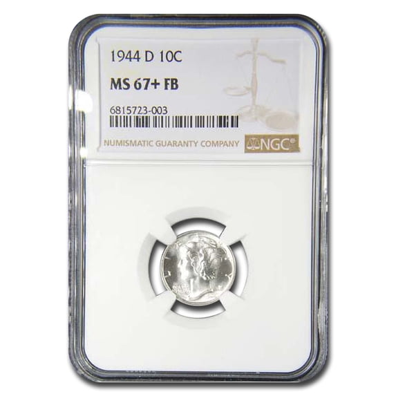 1944-D Mercury Dime MS-67+ NGC (FB)