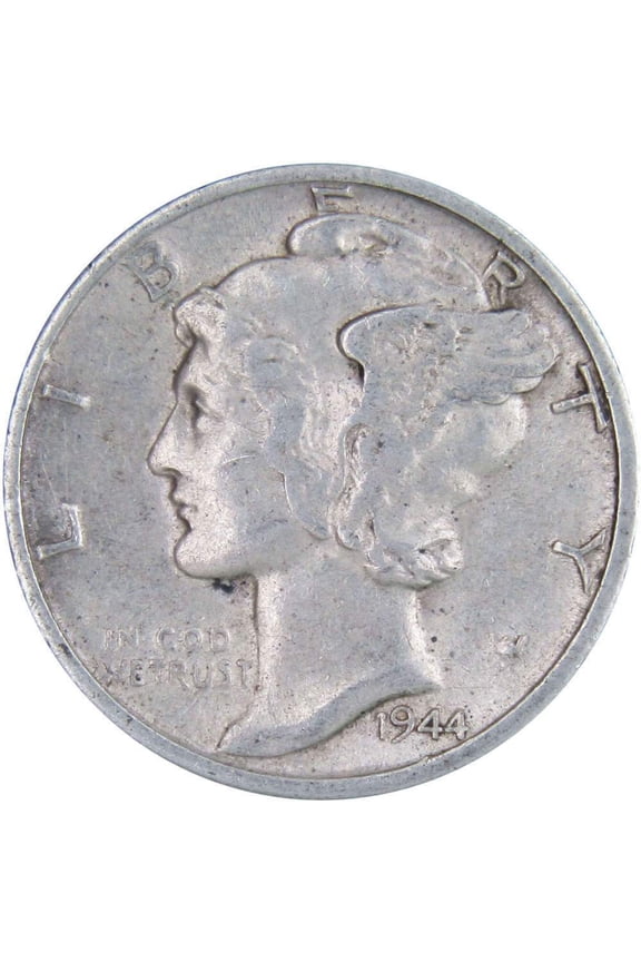1944 D Mercury Dime XF EF Extremely Fine 90% Silver 10c US Coin Collectible